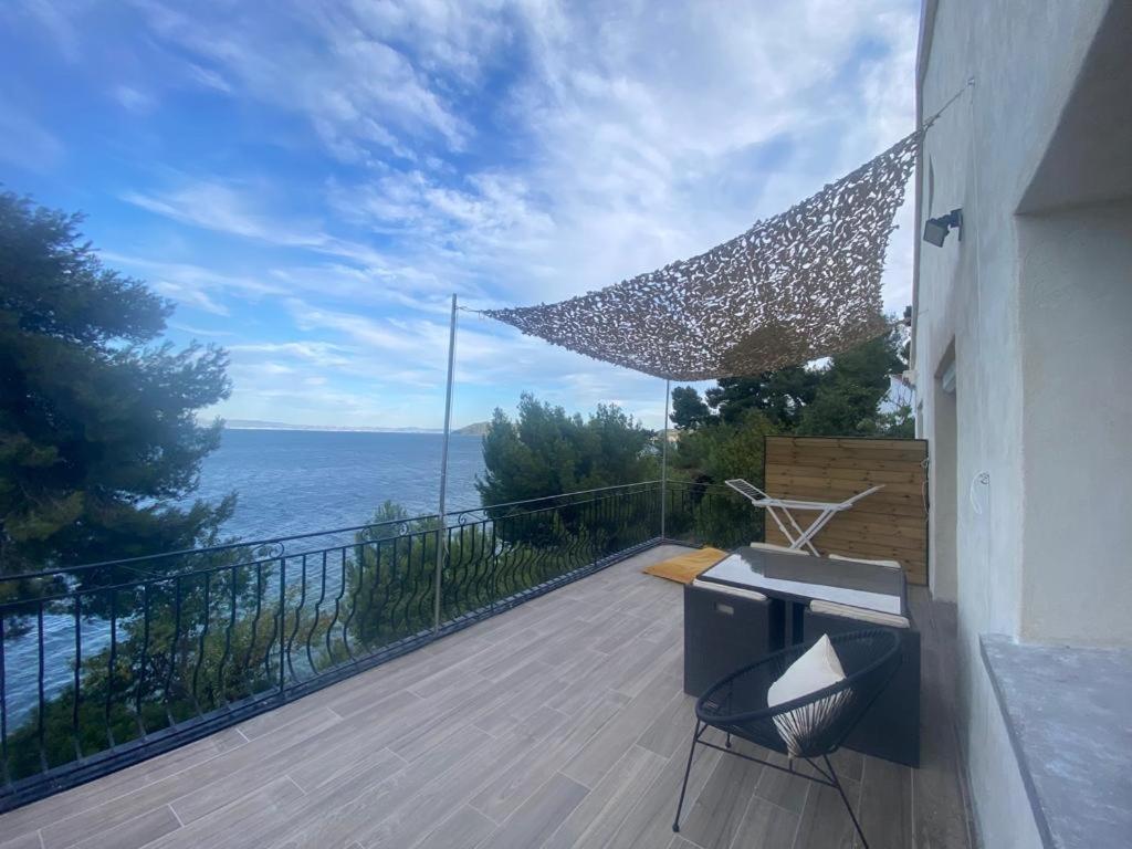 Appartement T4 Terrasse Et Vue Istres Exterior foto